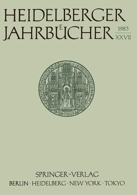 Heidelberger Jahrbücher (German Edition)