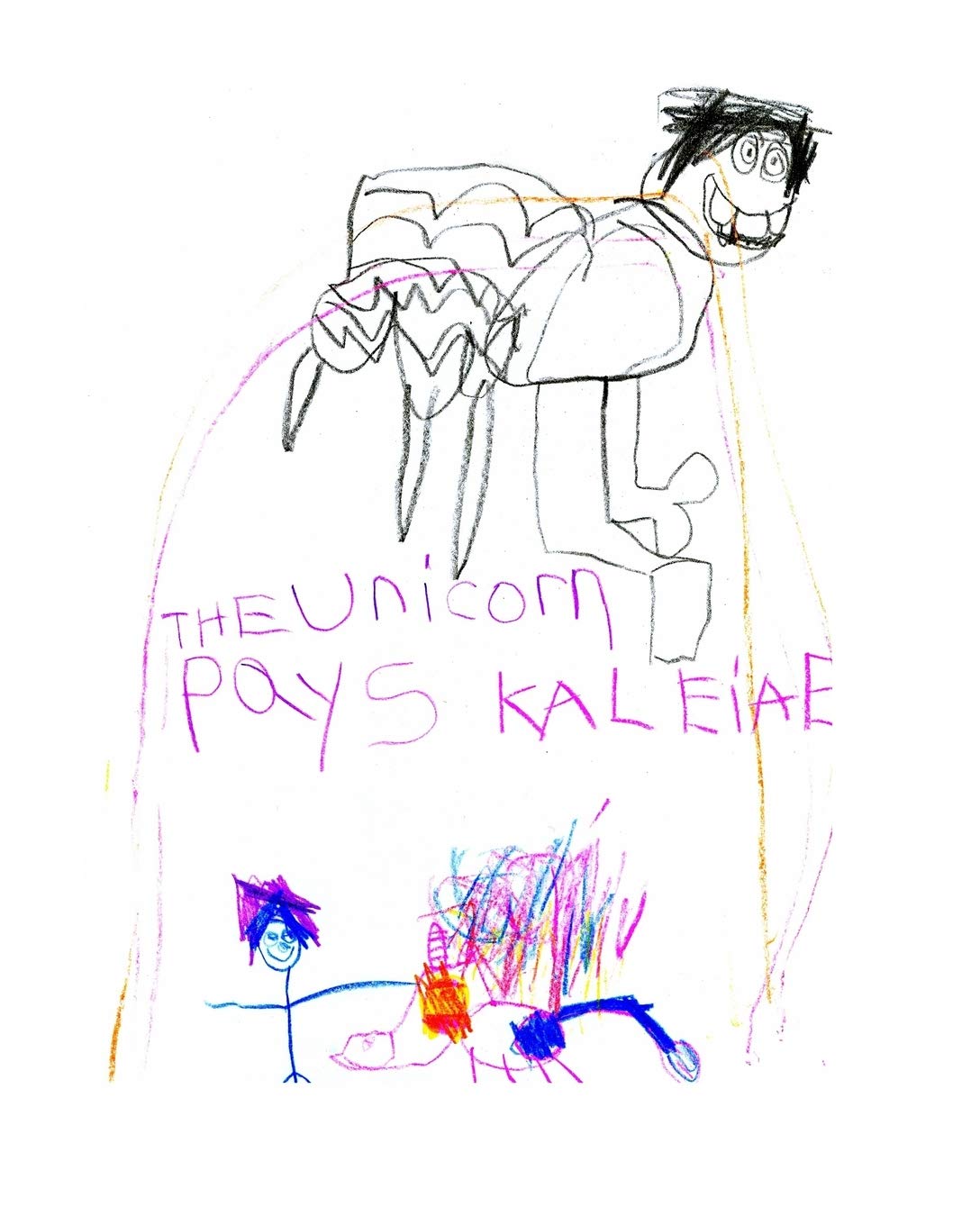 The Unicorn Pays: My First Book, Written and Illustrated by Kaleia E, Copyright December 1_ 2015