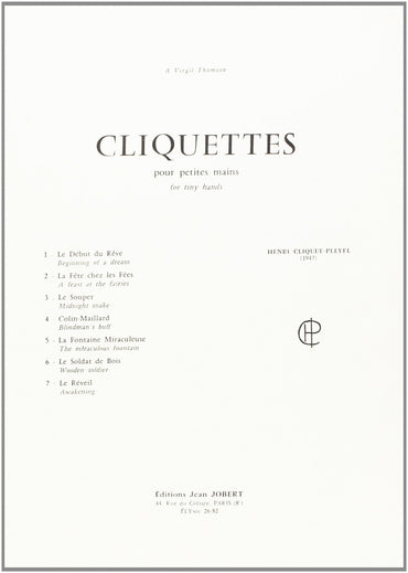 Cliquet-Pleyel: Cliquettes pour petites mains