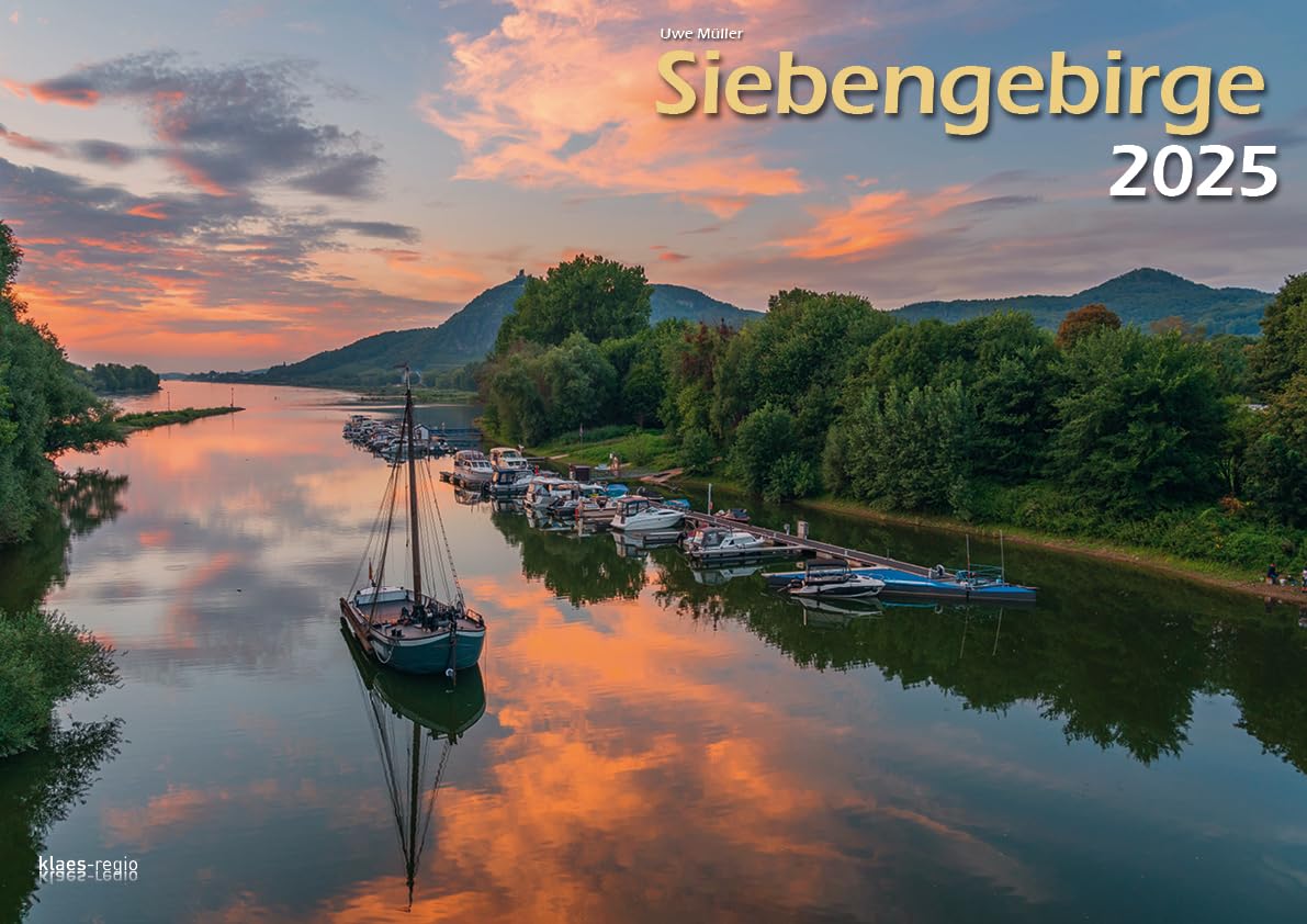 Siebengebirge 2025 Picture Calendar A3 Landscape Spiral Bound