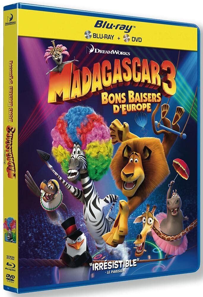 Madagascar 3 : bons baisers d'europe - Combo DVD + Blu-ray
