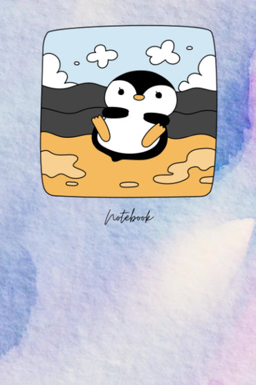 Penguin Notebook Journal A5: Cute Penguin Notepad Sketchbook for Writing Drawing, Penguin Themed Stationery Accessories Gifts, Penguin Small Mini Book