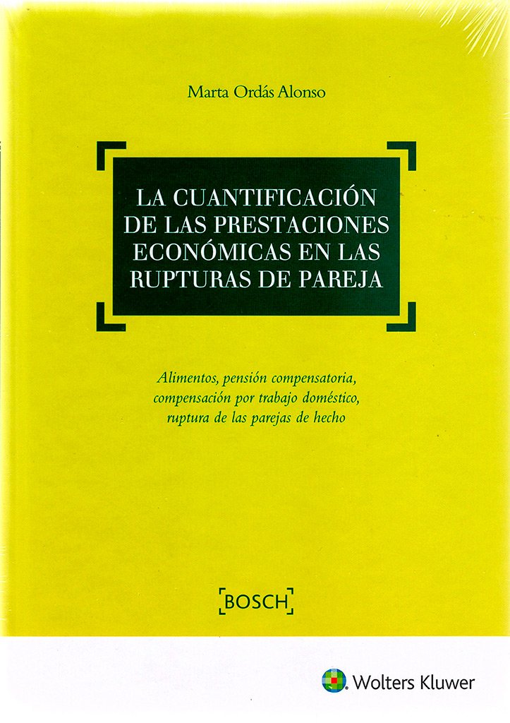 La cuantificación de las prestaciones económicas en las rupturas de pareja: Alimentos, pensión compensatoria, compensación por trabajo doméstico, ruptura de las parejas de hecho
