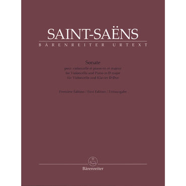 Saint-Saëns: Cello Sonata in D Major (Incomplete)