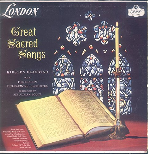 Kirsten Flagstad / Sir Adrian Boult: Great Sacred Songs LP VG++ Canada London