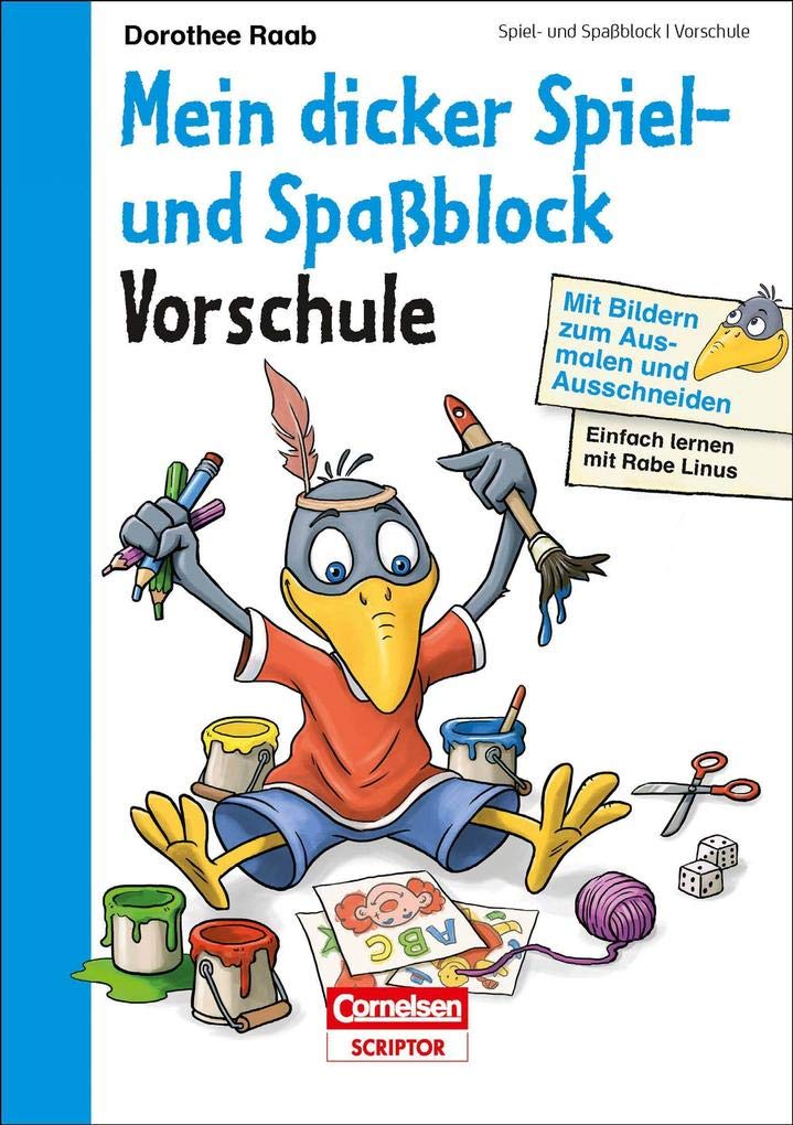 Rabe Linus: Mein dicker Spiel - und Spassblock (German Edition)