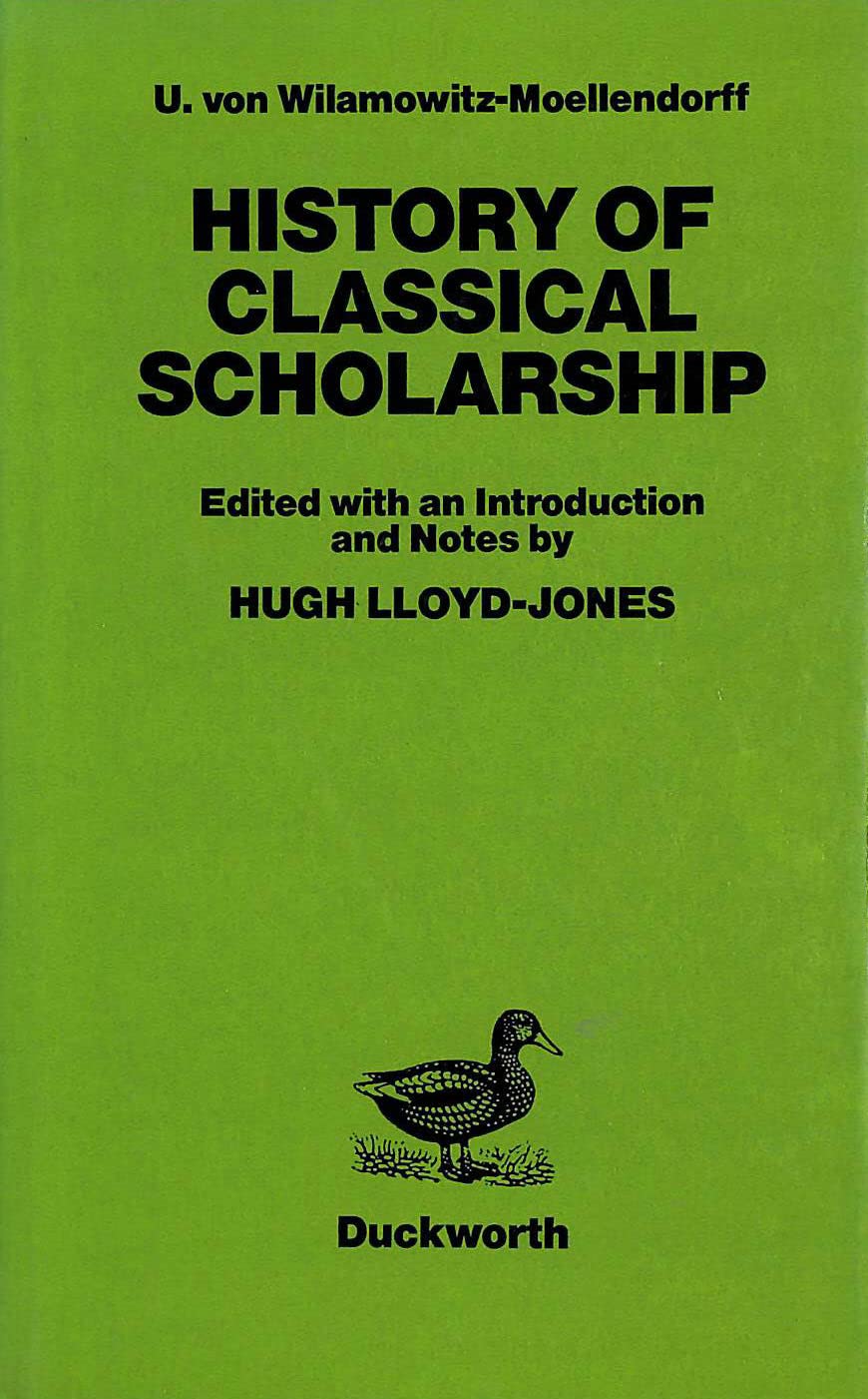 History of classical scholarship
