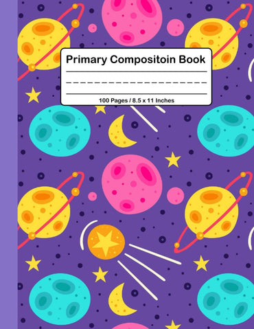 Primary Composition Book 100 Pages / 8.5 x 11 Inches: Awesome Gift for Your Children, Grades K-2 Story Journal, Picture 