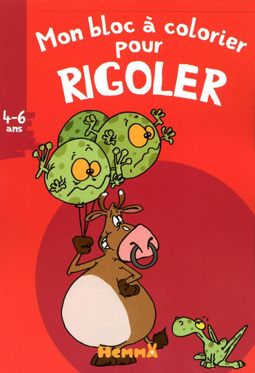 Mon bloc à colorier pour rigoler (boeuf) (French Edition)