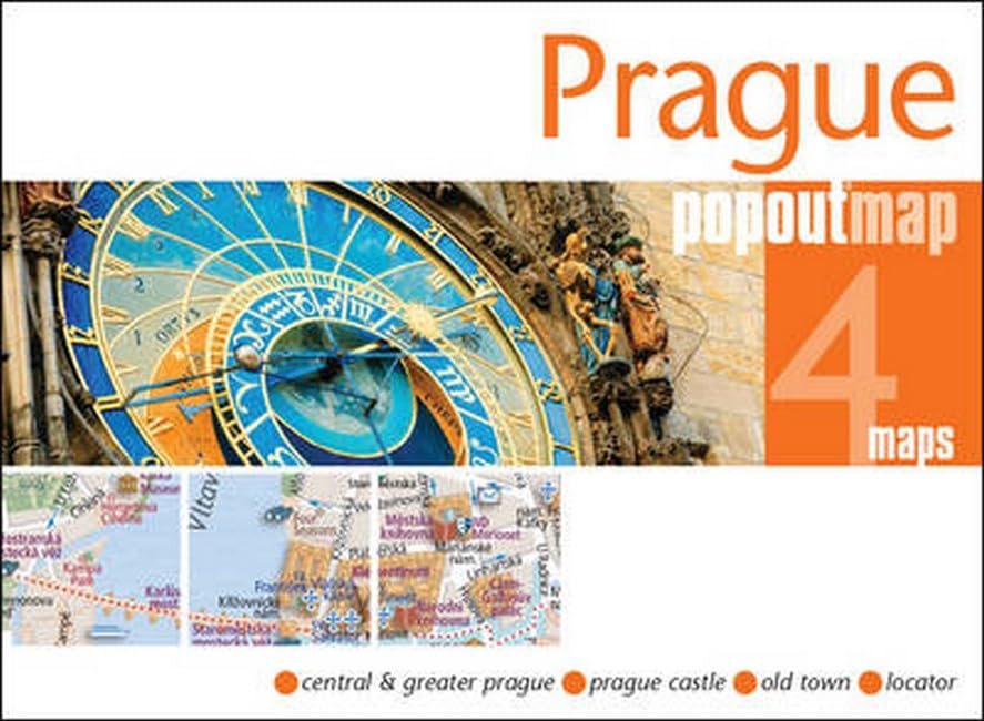 Prague PopOut Map: Handy, pocket-size, pop-up map for Prague