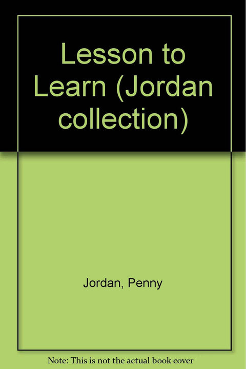Lesson to Learn (Jordan collection)