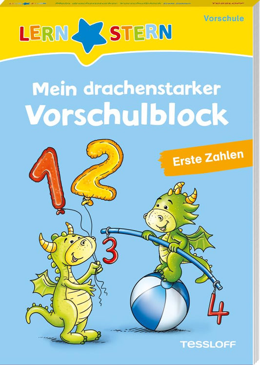 LERNSTERN. Mein drachenstarker Vorschulblock. Erste Zahlen LERNSTERN Ill. v. Lohr, Stefan Deutsch schwarz-weiß illustriert