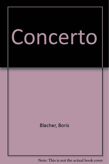 Concerto: Clarinet and Chamber Orchestra. Partition.