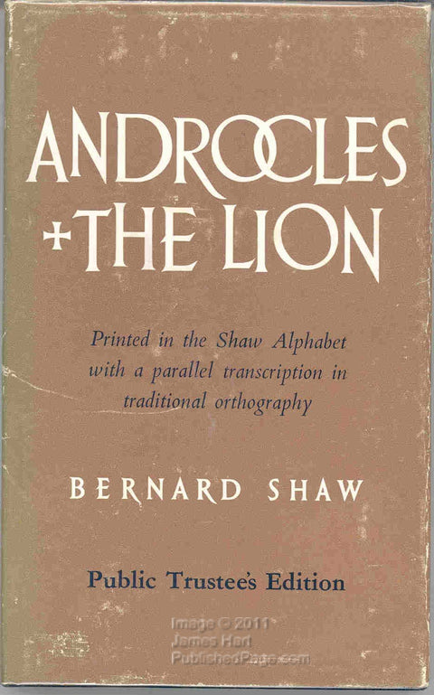 Androcles and the Lion : An Old Fable Renovated