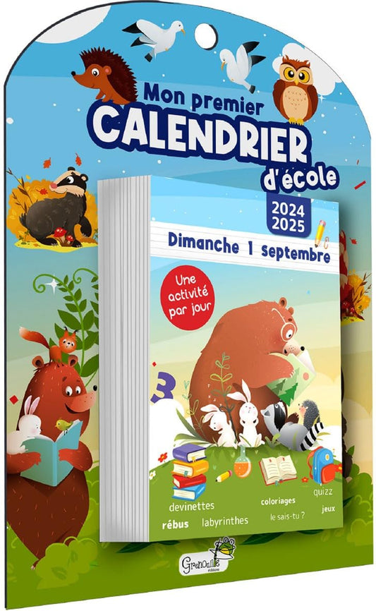 Mon premier calendrier d'école 2024-2025