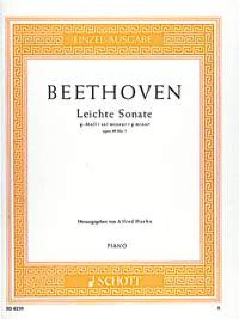 Sonate facile sol mineur: Op. 49 n°1. op. 49/1. piano.