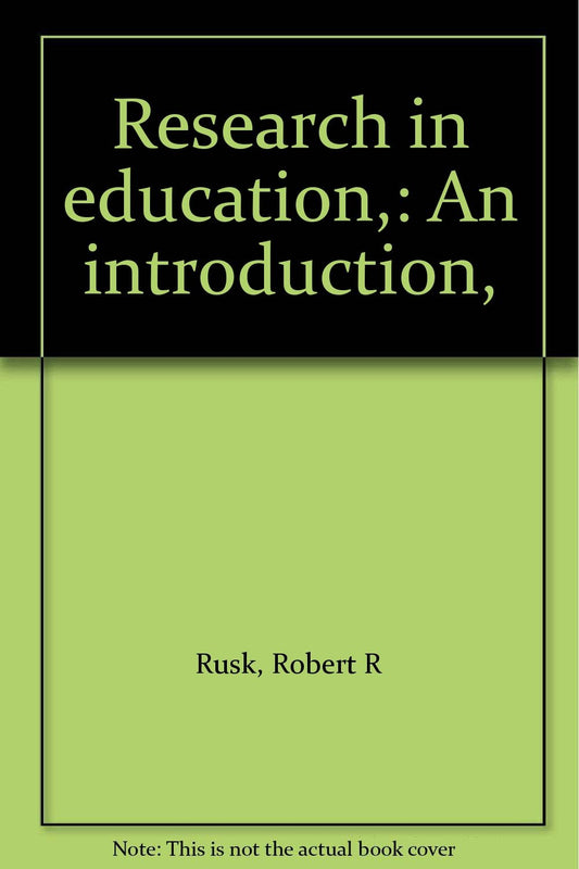 Research in education,: An introduction,