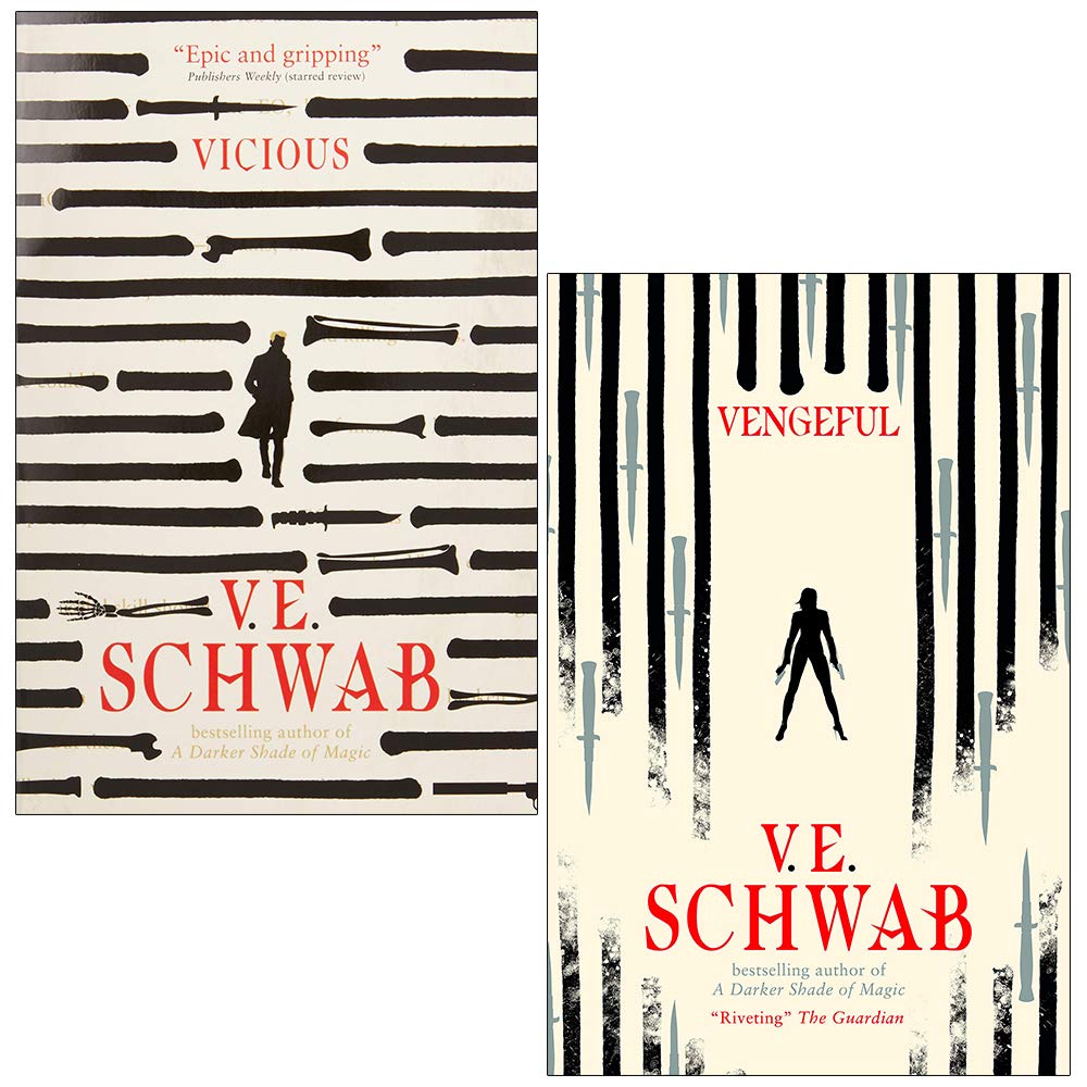 V. E Schwab Villains Series 2 Books Collection Set (Vicious, Vengeful)
