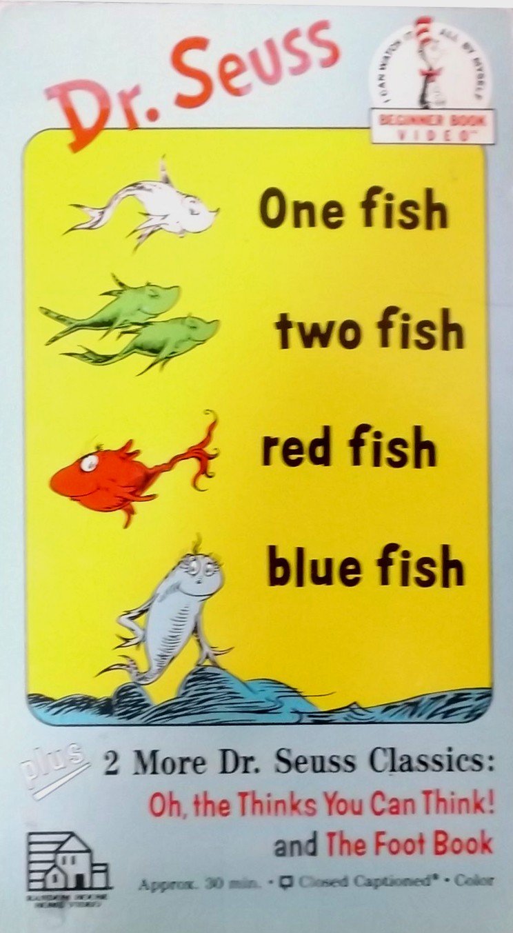 One Fish Two Fish Red Fish Blue Fish "Dr Seuss