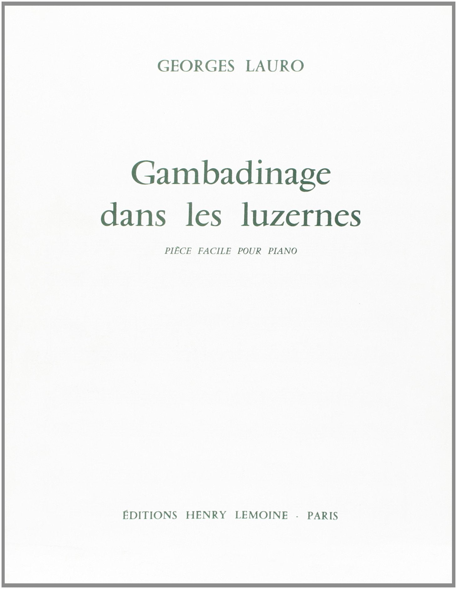 Lauro: Gambadinage dans les luzernes