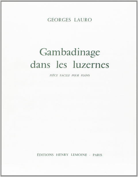 Lauro: Gambadinage dans les luzernes