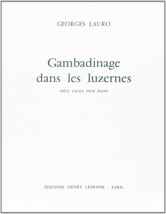 Lauro: Gambadinage dans les luzernes