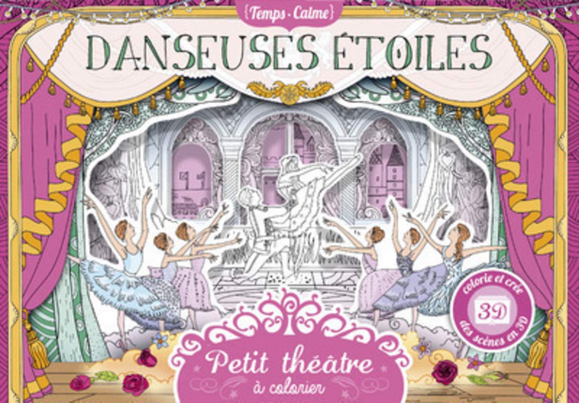 Petit théâtre à colorier - Danseuses étoiles