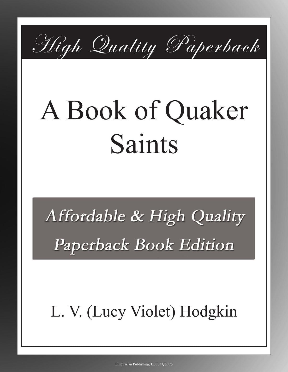 A Book of Quaker Saints