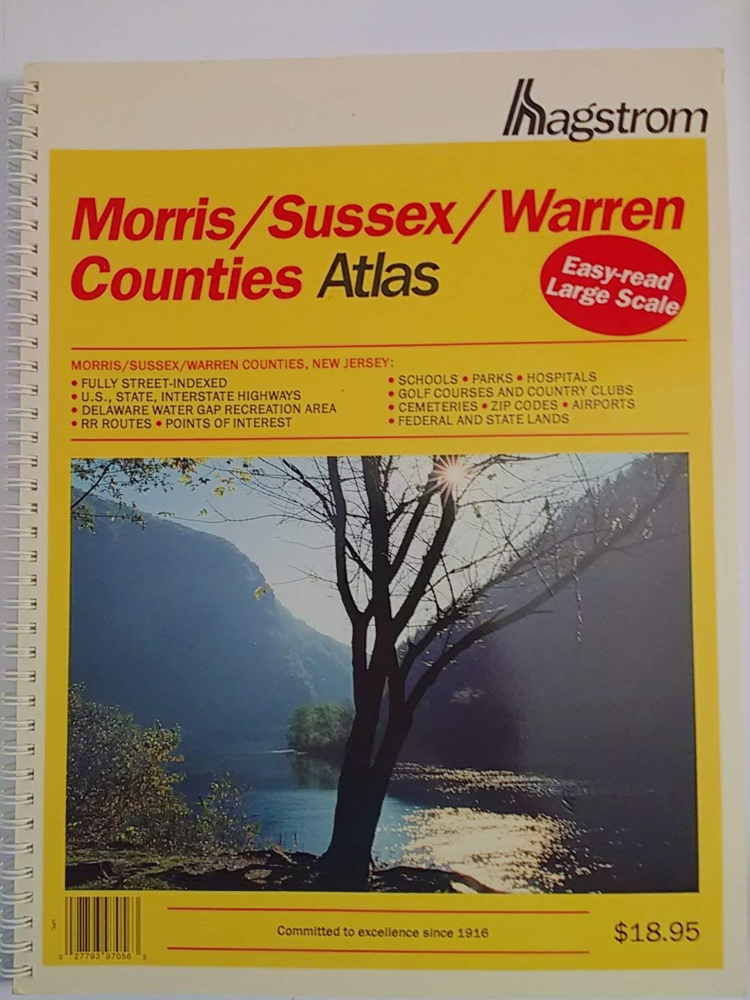 Hagstrom Morris/Sussex/Warren Counties Atlas (Hagstrom Warren, Morris, Sussex Counties Atlas Large Scale)
