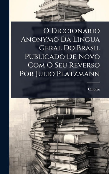 O Diccionario Anonymo Da Lingua Geral Do Brasil Publicado De Novo Com O Seu Reverso Por Julio Platzmann (Portuguese Edit