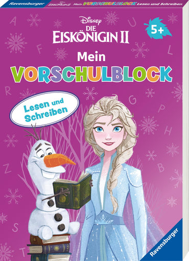 Disney Die Eiskönigin 2 Mein Vorschulblock Lesen und Schreiben - Konzentration, Erstes Lesen und Schreiben und Rätseln f