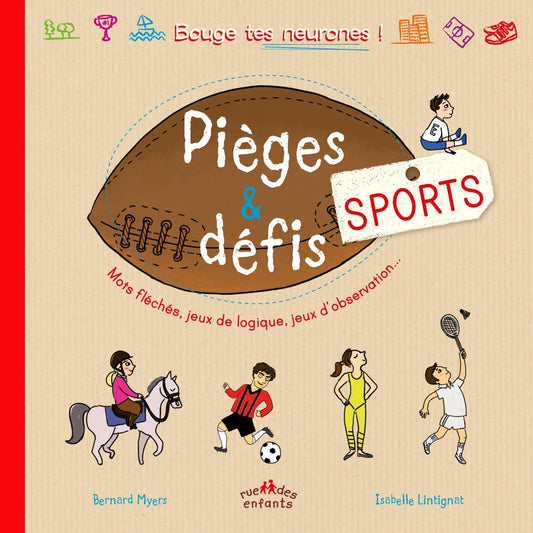 Pièges et défis - Sports: Mots fléchés jeux de logique jeux d'observation