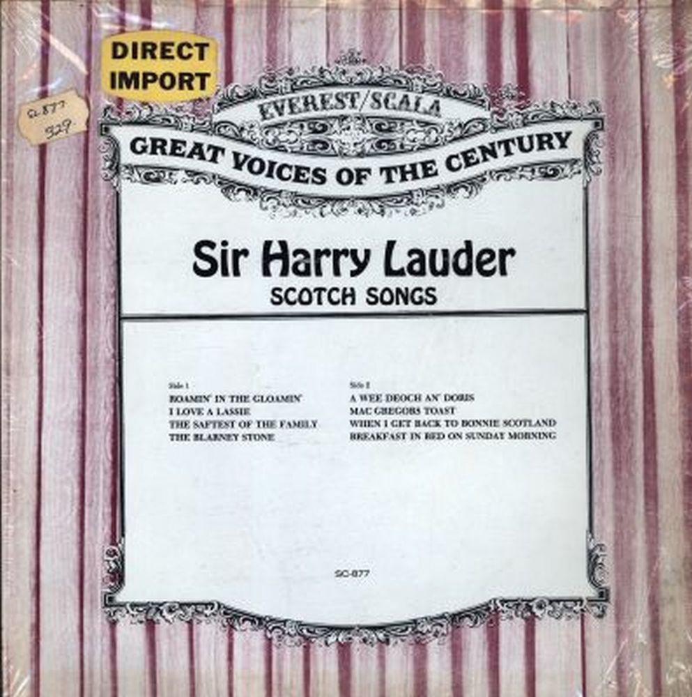 Sir Harry Lauder - Great Voices of The Century - SC 877 NM/NM LP