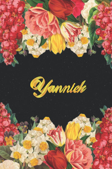 Yannick: Lined Notebook - Cahier Ecriture avec Personnalisé Prénom et Monogramme Y - Cadeau pour Femmes et Filles pour E