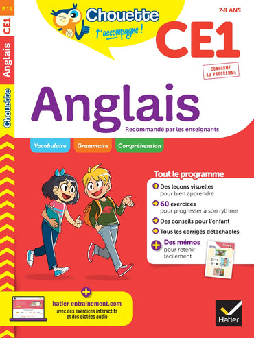 Chouette - Anglais CE1: cahier d'entraînement recommandé par les enseignants