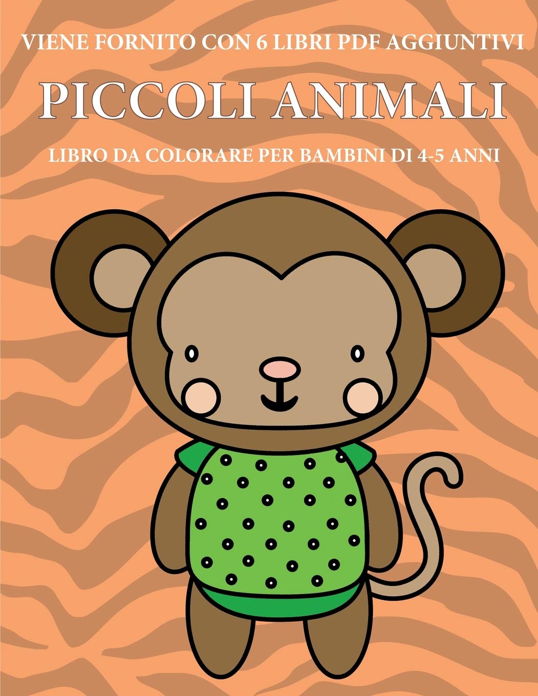 Libro da colorare per bambini di 4-5 anni (Piccoli animali): Questo libro contiene 40 pagine a colori senza stress proge