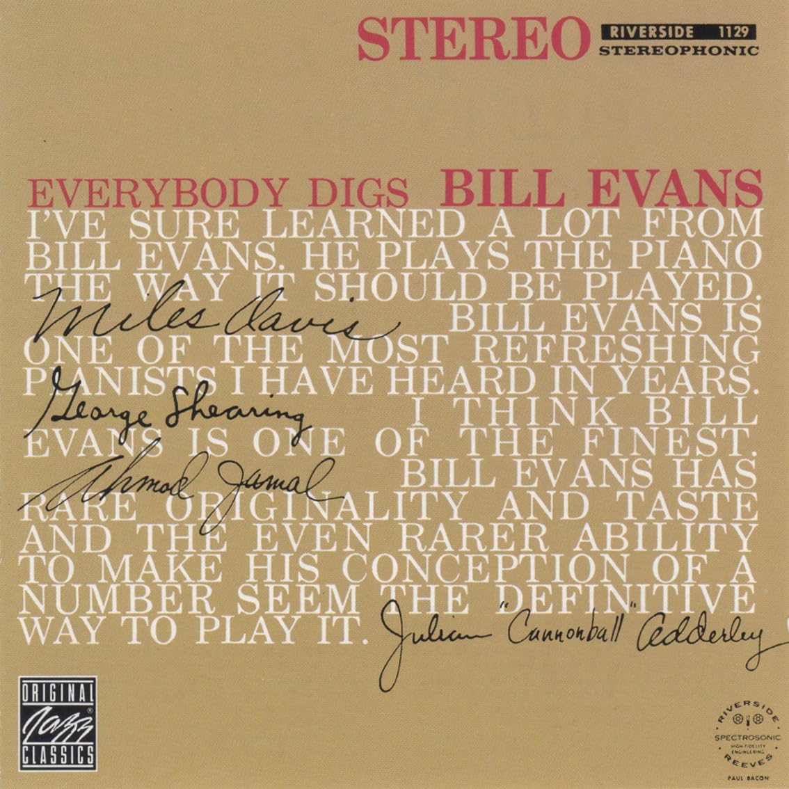 Everybody Digs Bill Evans
