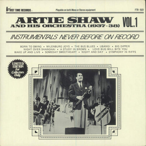 Artie Shaw And His Orchestra (1937-38) Volume 1 FTR-1501