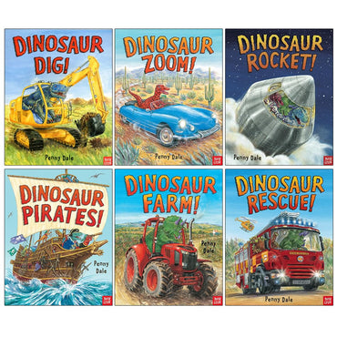 Penny Dale's Dinosaurs Series 6 Books Set With a Free Stories Audio Book! (Dinosaur Dig!, Dinosaur Zoom!, Dinosaur Rocket!, Dinosaur Pirates!, Dinosau