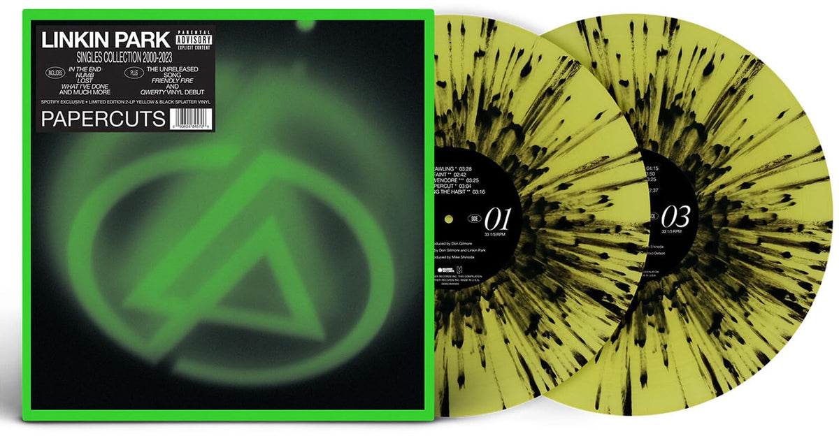 Papercuts - Limited Yellow & Black Splatter Colored Vinyl