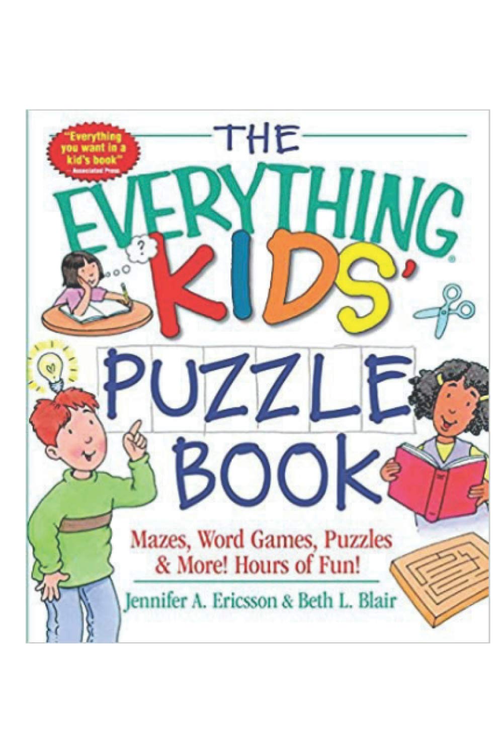 The Everything Kids' Puzzle Book: Mazes, Word Games, Puzzles & More! Hours of Fun!