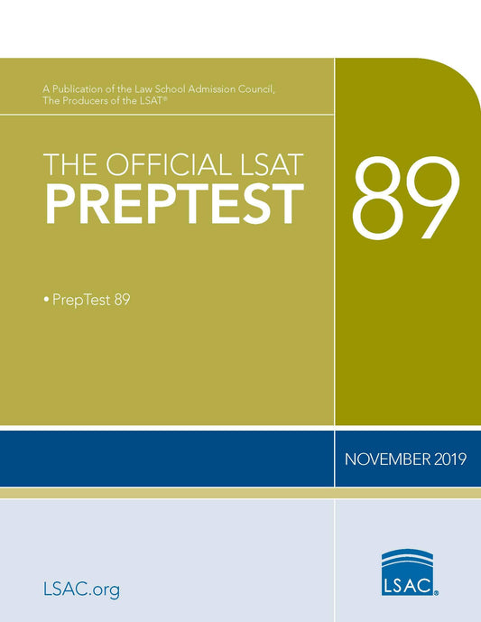 The Official LSAT Preptest: November 2019 LSAT