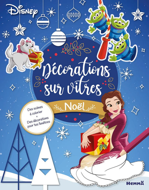 Disney - Décorations sur vitres - Noël - Des scènes à colorier + Des décorations pour tes fenêtres