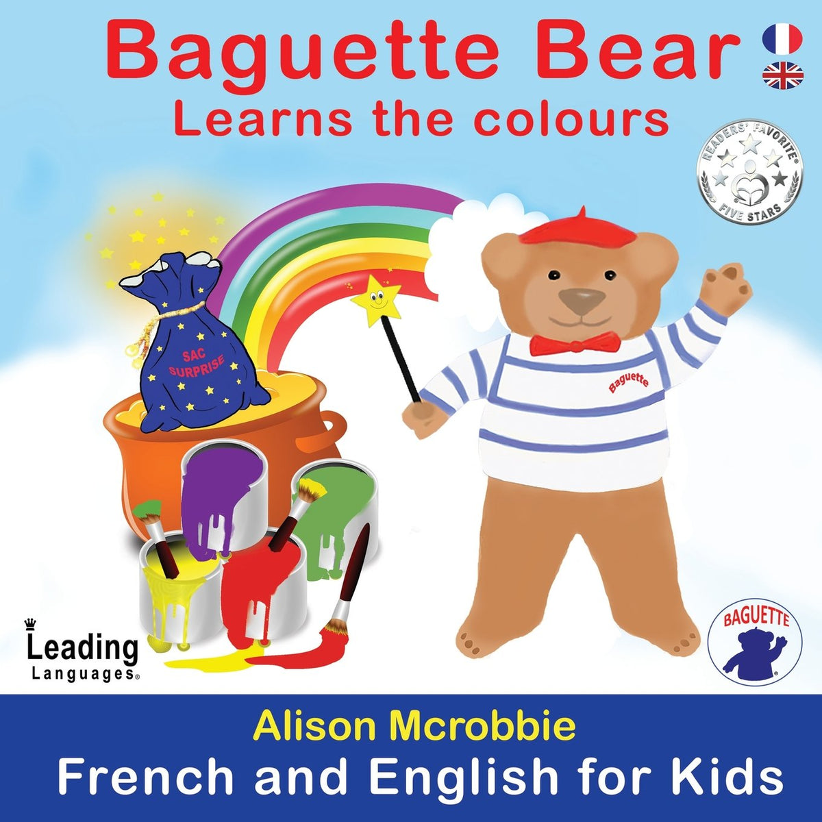 Baguette bear Learns the colours (French Edition)