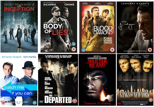 The Leonardo DiCaprio Ultimate DVD Collection : Inception / Blood Diamond / Body Of Lies / J Edgar / Catch Me If You Can