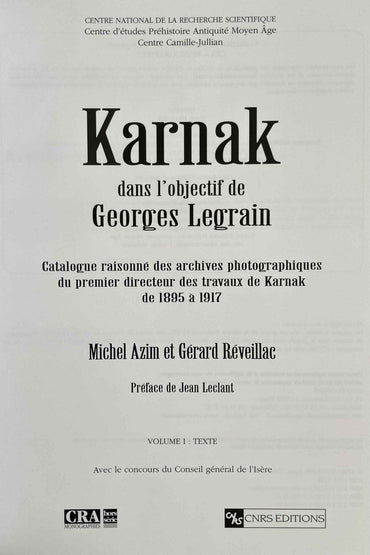 Cof.Karnak dans l'objectif de Georges Legrain HS 2 Vol.