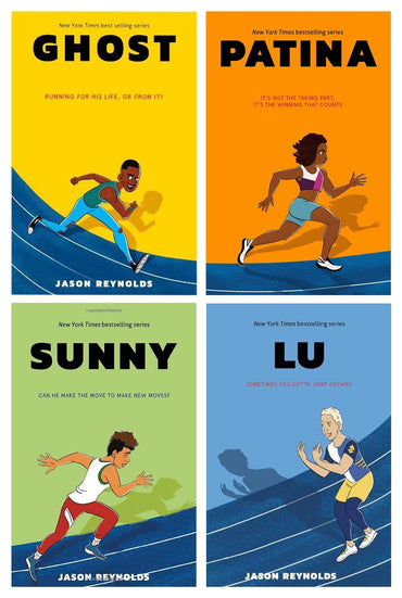 Jason Reynolds's Track Series Paperback Collection 4 Books Set (Ghost, Patina, Sunny & Lu)