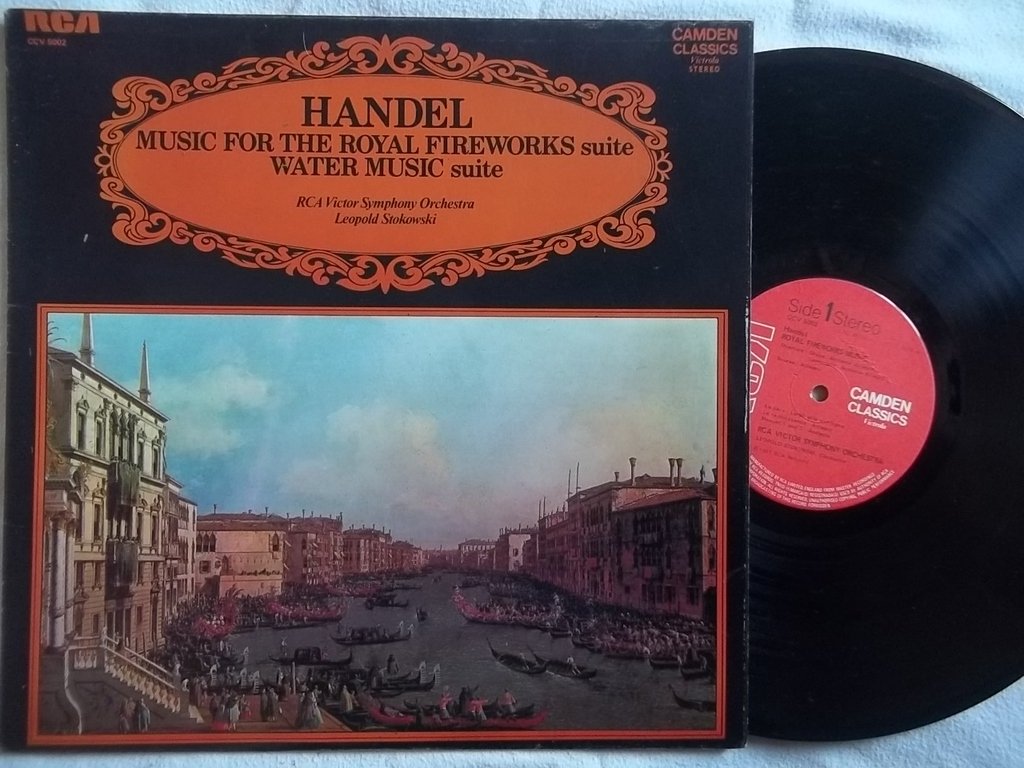 CCV 5002 Handel Fireworks & Water Music RCA Victor SO Leopold Stokowski LP
