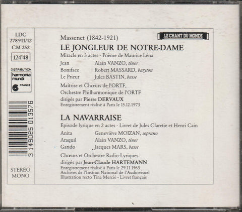 Massenet: Le Jongleur de Notre-Dame / La Navarraise