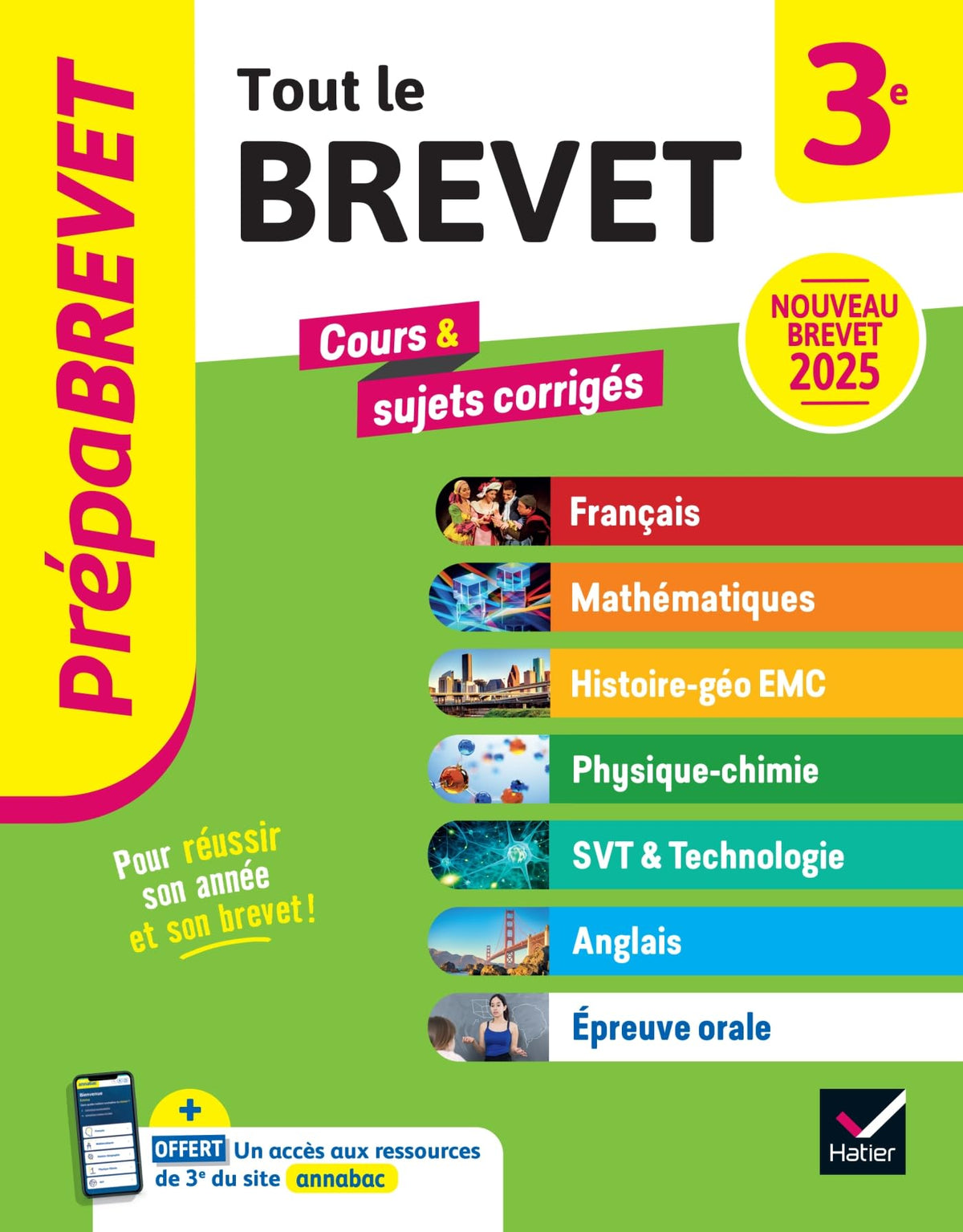 Prépabrevet - Tout le brevet 2025 - 3e (toutes les matières): tout-en-un pour réussir sa 3e et son brevet